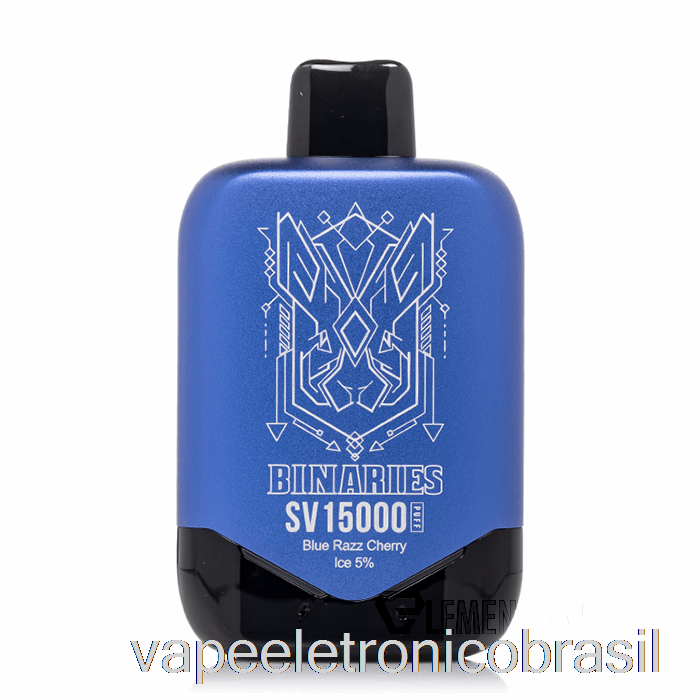 Vape Eletrônico Horizonte Binários Sv15000 Descartável Azul Razz Cereja Gelo